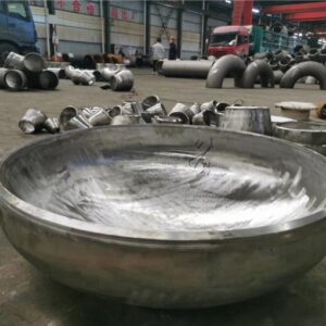 Large diameter alloy pipe cap